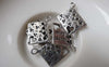 Accessories - 20 Pcs Of Antique Silver Love Book Charms  13x15mm A7177