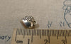 Accessories - 20 Pcs Of Antique Silver Lovely 3D Heart Charms 10mm A6304