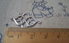 Accessories - 20 Pcs Of Antique Silver Lovely Chinese Knot Connector Charms 18x27mm A1127