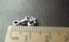 Accessories - 20 Pcs Of Antique Silver Lovely Flower Lily Charms 10x15mm A1124