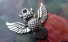 Accessories - 20 Pcs Of Antique Silver Lovely Owl Charms 23x30mm A7559