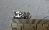 Accessories - 20 Pcs Of Antique Silver Lovely Robot Charms 9x17mm A6331