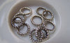 Accessories - 20 Pcs Of Antique Silver Lovely Twisted Coiled Ring 10mm A2951