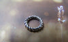Accessories - 20 Pcs Of Antique Silver Lovely Twisted Coiled Ring 10mm A2951