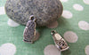 Accessories - 20 Pcs Of Antique Silver Matryoshka Russian Doll Charms 8x17mm A1544