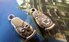 Accessories - 20 Pcs Of Antique Silver Matryoshka Russian Doll Charms 8x17mm A1544