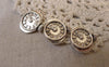 Accessories - 20 Pcs Of Antique Silver Mechanical Watch Clock Charms Pendants  12x20mm A7338