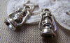 Accessories - 20 Pcs Of Antique Silver Oil Hurricane Lamp Charms 10x20mm A885