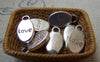 Accessories - 20 Pcs Of Antique Silver Oval Charms 8x15mm A3116