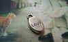 Accessories - 20 Pcs Of Antique Silver Oval Charms 8x15mm A3116