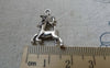 Accessories - 20 Pcs Of Antique Silver Running Deer Charms 17x22mm A6330