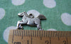 Accessories - 20 Pcs Of Antique Silver Running Horse Charms 14x18mm A553