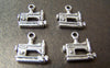 Accessories - 20 Pcs Of Antique Silver Sewing Machine Charms 12x14mm A869