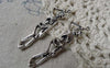 Accessories - 20 Pcs Of Antique Silver Skeleton Charms 12x42mm A6808