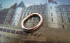 Accessories - 20 Pcs Of Antique Silver Smooth Oval Ring Connector 9x13mm A2276