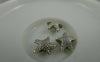 Accessories - 20 Pcs Of Antique Silver Starfish Beads 12x14mm Double Sided A5851