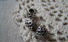 Accessories - 20 Pcs Of Antique Silver Textured Drum Beads 7x8mm A5739