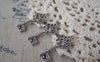 Accessories - 20 Pcs Of Antique Silver Tibetan Silver Filigree Key Charms 11x25mm A4677