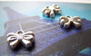 Accessories - 20 Pcs Of Antique Silver Tiny Bow Tie Knot Charms 10x12mm A784