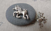 Accessories - 20 Pcs Of Antique Silver Unicorn Charms Pendants 17x24mm  A7176