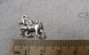 Accessories - 20 Pcs Of Antique Silver Unicorn Charms Pendants 17x24mm  A7176