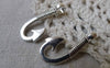 Accessories - 20 Pcs Of Antiqued Silver Fishing Hook Charms 15x30mm A6749