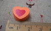 Accessories - 20 Pcs Of Assorted Color Wooden Heart Beads 17mm A3734