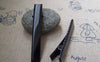 Accessories - 20 Pcs Of Black Painted Metal Wide Hair Clips 8x56mm A2197