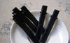 Accessories - 20 Pcs Of Black Painted Metal Wide Hair Clips 8x56mm A2197
