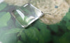 Accessories - 20 Pcs Of Clear Glass Dome Square Cabochon Cameo 15mm A6884