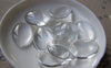 Accessories - 20 Pcs Of Crystal Glass Dome Oval Cabochon Cameo 18x25mm A2119