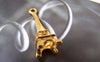 Accessories - 20 Pcs Of Gold Tone 3D Eiffel Tower Charms 8x23mm A3471