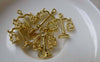 Accessories - 20 Pcs Of Gold Tone Balance Scale Charms 17x22mm A7283