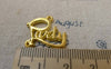 Accessories - 20 Pcs Of Gold Tone English Word Party Charms 19x20mm A6310