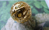 Accessories - 20 Pcs Of Gold Tone Filigree Ball Spacer Beads Size 18mm A7033