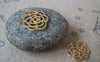 Accessories - 20 Pcs Of Gold Tone Filigree Flower Connector Charms 15mm A4524