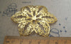 Accessories - 20 Pcs Of Gold Tone Filigree Huge Flower Embellishments 57mm A2251