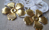 Accessories - 20 Pcs Of Gold Tone Flower Spacer Bead Caps 33mm A1946