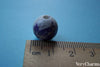 Accessories - 20 Pcs Of Hand Painted Chinese Purple Flower Ceramic Round Beads 12mm A2388