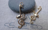 Accessories - 20 Pcs Of KC Gold Tone Lovely Music Note Charms 10x32mm A7591