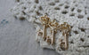 Accessories - 20 Pcs Of KC Gold Tone Skeleton Key Heart Key Charms 9x21mm A7583