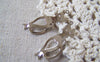 Accessories - 20 Pcs Of Platinum White Gold Tone Brass Flat Heart Bow Cat  Charms 10x30mm A5399