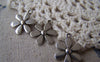 Accessories - 20 Pcs Of Tibetan Silver Antique Silver 6 Leaf Flower Charms    14mm  A3848