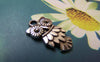 Accessories - 20 Pcs Of Tibetan Silver Antique Silver Lovely Owl Charms 11.5x20mm A1848