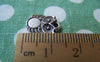 Accessories - 20 Pcs Of Tibetan Silver Antique Silver Lovely Owl Charms Double Sided 10x14mm A1849