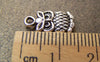 Accessories - 20 Pcs Of Tibetan Silver Antique Silver Lovely Owl Charms Double Sided 7x15mm A1835