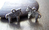 Accessories - 20 Pcs Of Tibetan Silver Antique Silver Standing Horse Pendants Charms 12x14mm A1186