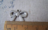 Accessories - 20 Pcs Of Tibetan Silver Flat Bow Tie Knot Charms 14x19mm A4646