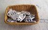 Accessories - 20 Pcs Of Tibetan Silver Hand Made Charms 12x12mm A1351