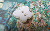 Accessories - 20 Pcs Of White Butterfly Plastic Buttons 12mm A5740
